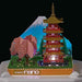 Kawada PN-144 Papernano Five-Storied Pagoda & Mt.Fuji Cherry blossoms NEW_4