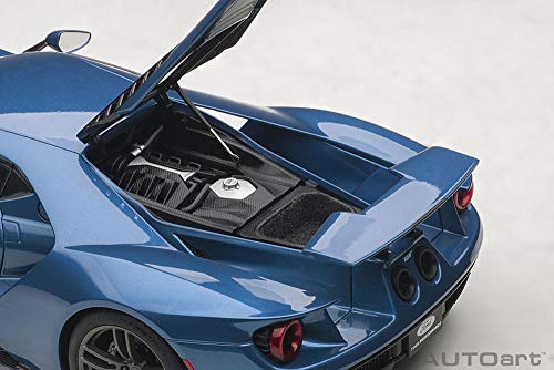 AUTOart 1/18 Ford GT 2017 Metallic Blue Composite Die-cast Model Car Sports Car_4