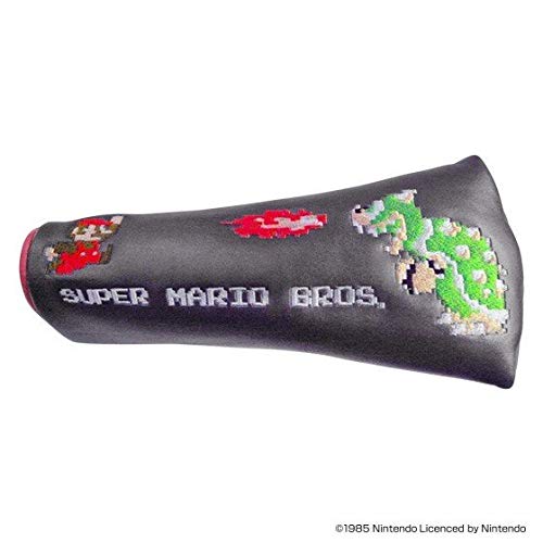 Super Mario Bros. Golf Putter Cover Pin Type Enjoy Caddie Bag SBPT002 Black NEW_3