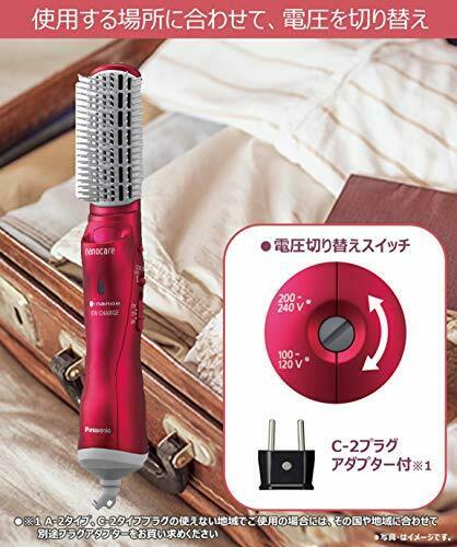 Panasonic Curling Dryer nanocare Voltage conversion EH-KN9C-RP Rouge Pink NEW_3