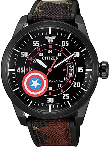 Citizen Captain America Marvel AW1367-05W Eco Drive Men Watch Original Limited_1