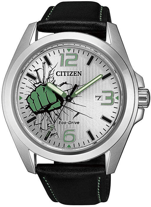 Citizen Collection AW1431-24W Hulk Model Men's Watch 2019 Black Leather Band NEW_1