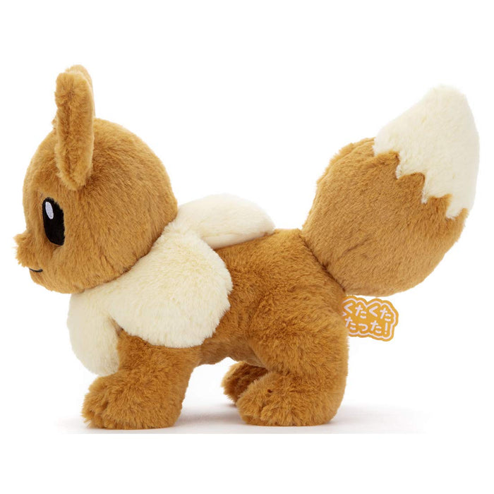 Pokemon Plush doll Kuta Kuta tatta Eevee M size 24cm TAKARATOMY A.R.T.S NEW_5