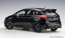 AUTOart 1/18 Ford Focus RS Black Finished Product Composite Die-cast Car 72952_2