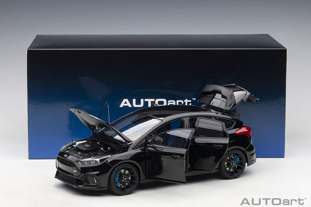 AUTOart 1/18 Ford Focus RS Black Finished Product Composite Die-cast Car 72952_6