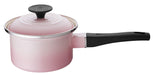 Le Creuset Enamel Pot EOS Saucepan 14cm 1.45L Shell Pink Gas IH Compatible NEW_1