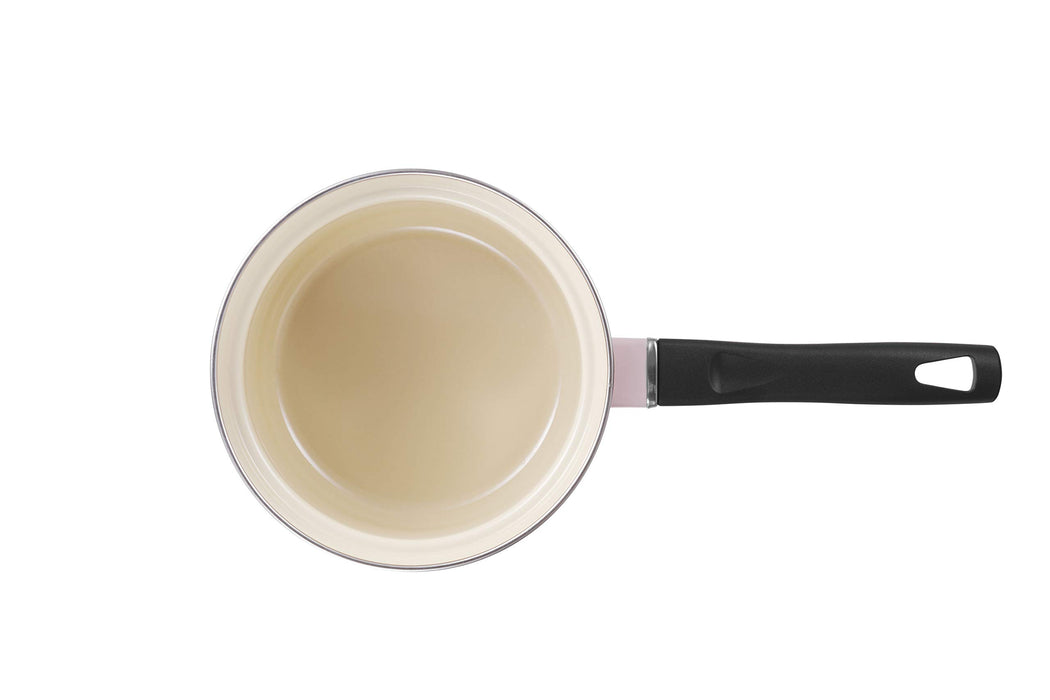 Le Creuset Enamel Pot EOS Saucepan 14cm 1.45L Shell Pink Gas IH Compatible NEW_4