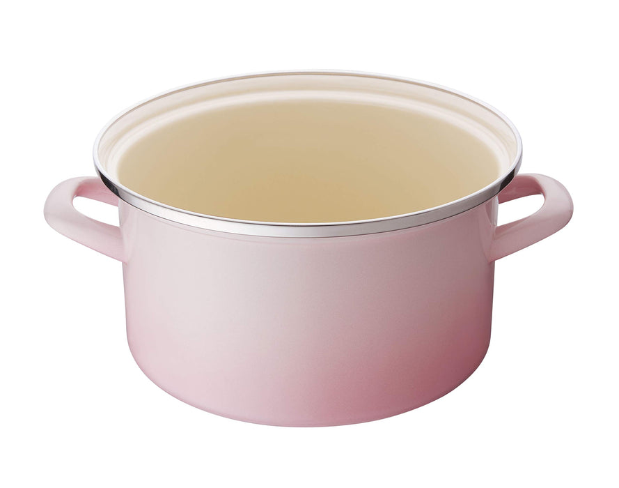 Le Creuset Enamel pot EOS Casserole 8 inc 20cm Shell Pink 7713 20x29x17cm NEW_2