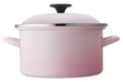 Le Creuset Enamel pot EOS Casserole 8 inc 20cm Shell Pink 7713 20x29x17cm NEW_3