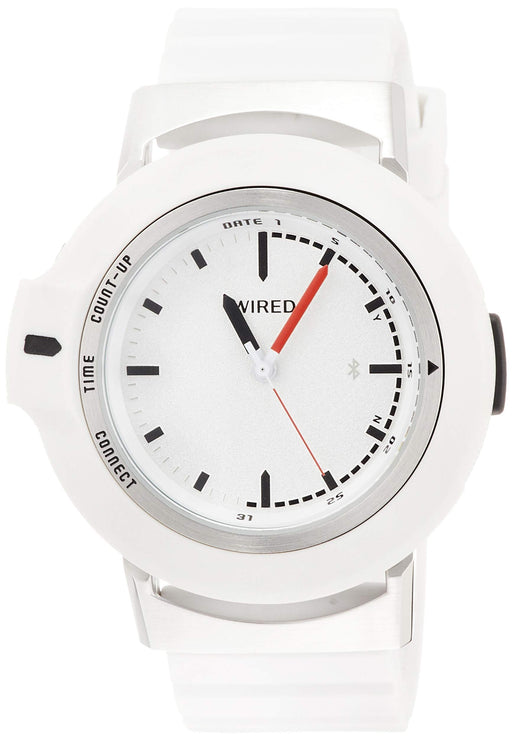 SEIKO WIRED WW Smart watch AGAB402 Men's Watch Stopwatch White Nylon Band NEW_1