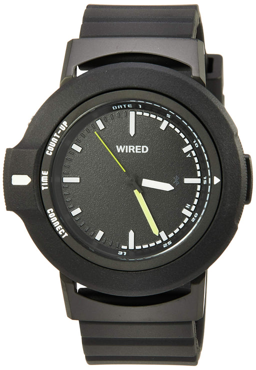 SEIKO WIRED WW Smart watch AGAB401 Men's Watch Stopwatch Black Nylon Band NEW_1