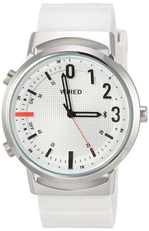 SEIKO WIRED WW Smart watch AGAB407 Men's Watch Stopwatch White Nylon Band NEW_1