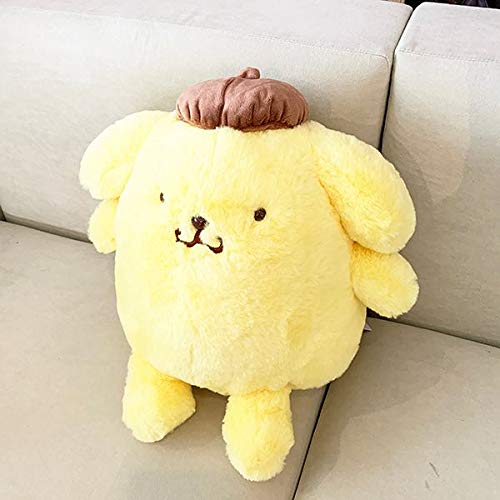 Sanrio Fluffy Pompompurin Stuffed Toy M Size Yellow Plush Doll 143143-20 NEW_2