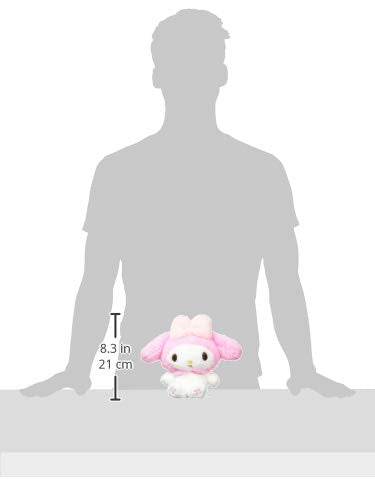 Sanrio My Melody Fluffy Stuffed Toy S Size Pink Plush Doll 143075-20 NEW_3