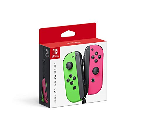 Genuine Nintendo Joy-Con (L) Neon Green / (R) Neon Pink with Original Wall Paper_1