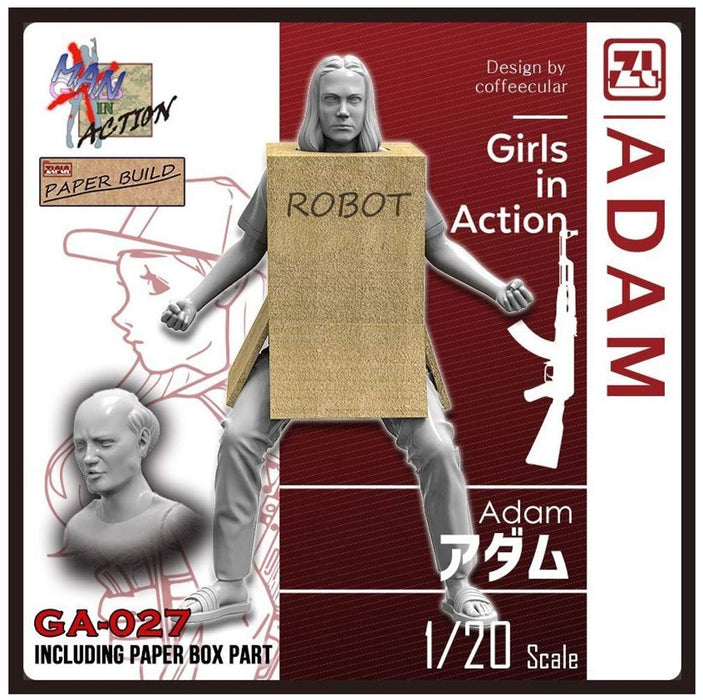 Zilpla 1/20 Girls in Action (Man in Action) Series Adam Resin Kit GA-027 NEW_1