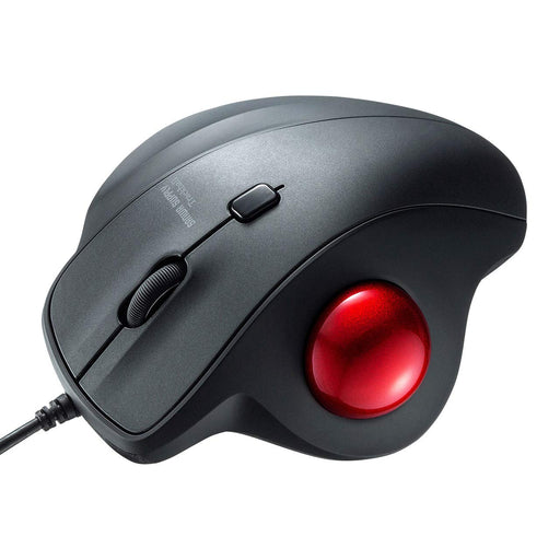 Sanwa Supply Wired Track Ball Mouse MA-TB128BK Fit to Hand 3Button optical mouse_1