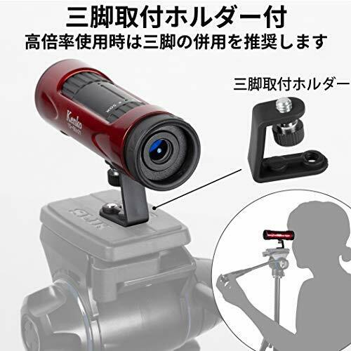 Kenko Monocle 429075 Ultra View I 15-50×21 15-50x 21mm caliber Zoom type Red NEW_6