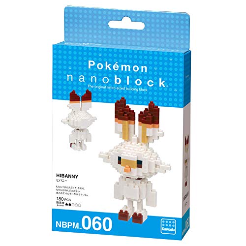 Kawada Nano Block Pokemon HIBANY Scorbunny NBPM060 NEW from Japan_2