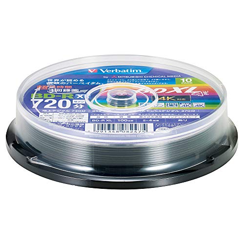 Verbatim Blu-ray Disc BD-R 10 Spindle XL 100GB 4x Speed Printable VBR520YP10SV2_1