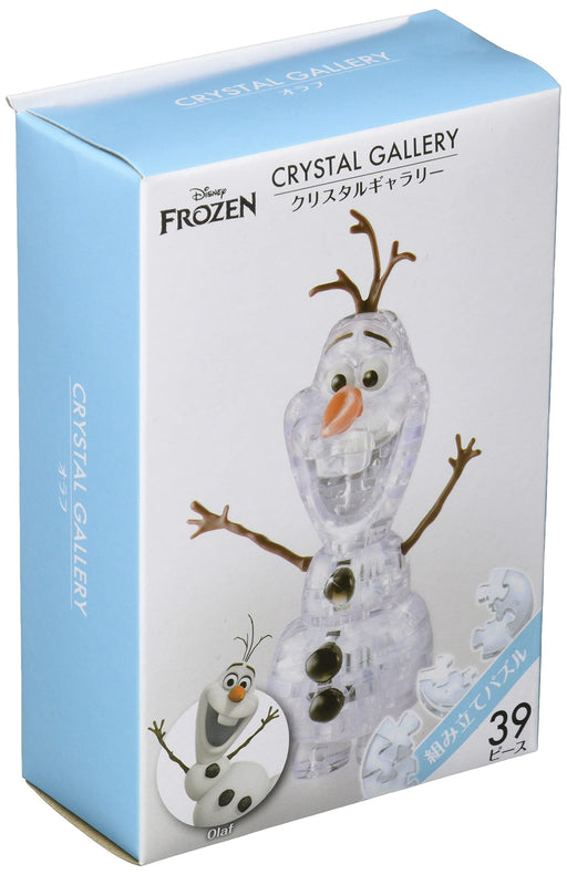 HANAYAMA Crystal Gallery Frozen Olaf 39 pieces 3D Plastic Puzzle Clear Color NEW_1
