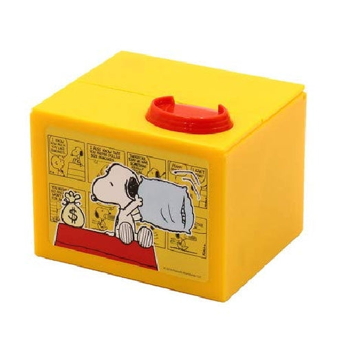 Snoopy Bank Piggy Bank Music Coin Box Sound Gimmick Moving Figure NEW from Japan_1
