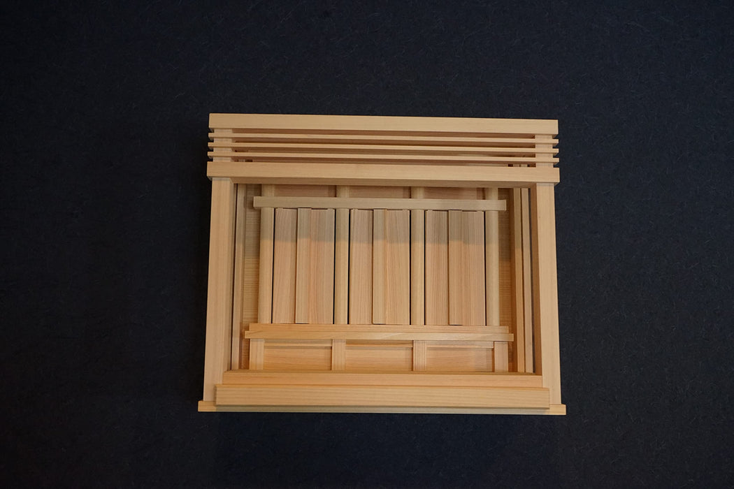 Kamidana no Sato Modern Kamidana Hakomiya Kagura Mini Natural 30x36x 3.5cm NEW_3