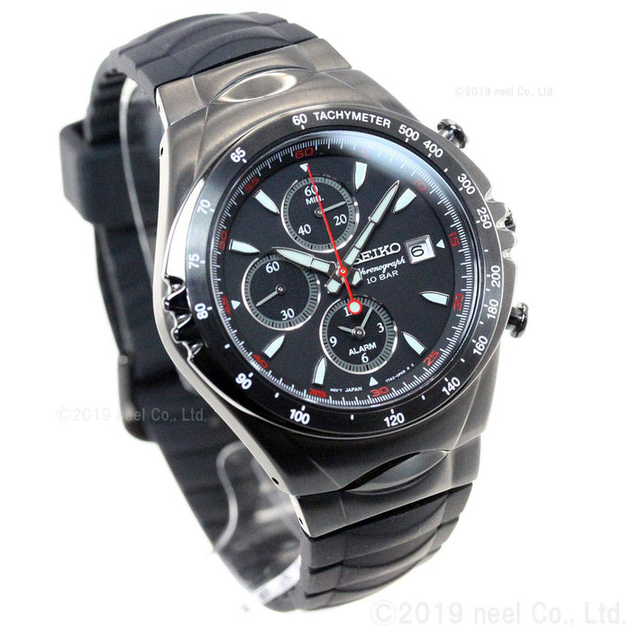 SEIKO Giugiaro Design Mackina Sportiva SNAF87PC Men's Watch Chronograph Black_6