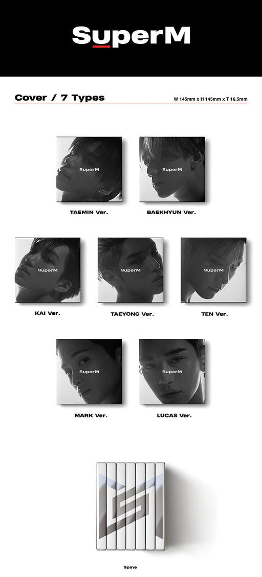 SuperM 1st Mini Album SuperM Random Jacket Version SMK1106 K-Pop Single NEW_2