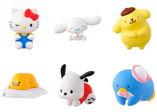 BANDAI hugcot sanrio characters 3 Set of 6 Figure Full Complete Gashapon toys_1