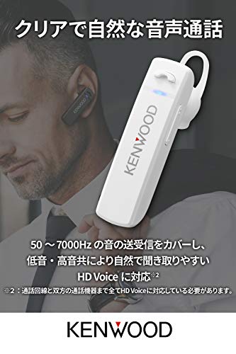 KENWOOD ‎KH-M300-W One Ear Headset Earphone Bluetooth White NEW from Japan_2