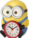 RHYTHM Minion/Bob Alarm Clock Voice Alarm Yellow 15.2x12.1x12.3cm 4REA30ME33 NEW_1