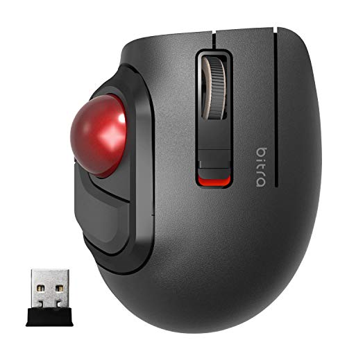 ELECOM 2.4GHz Wireless Thumb-Operated Compact-Size Trackball Mouse 5-Button NEW_1