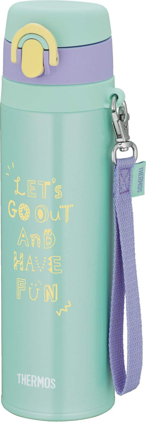 Thermos Water Bottle Vacuum Insulated Mobile Mug 550ml Mint Purple JNT-551 MP_1