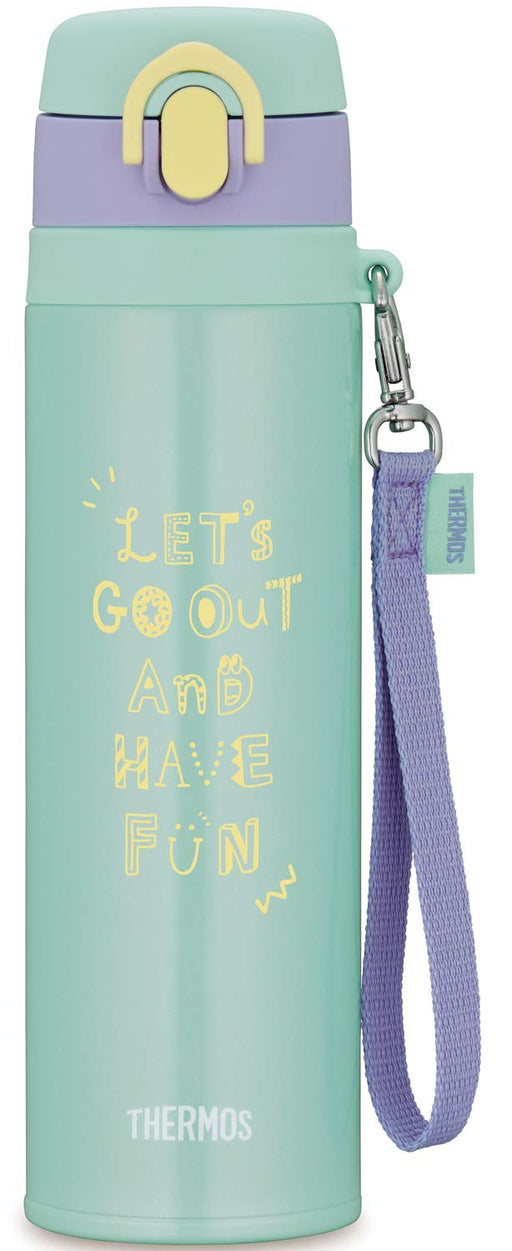 Thermos Water Bottle Vacuum Insulated Mobile Mug 550ml Mint Purple JNT-551 MP_2