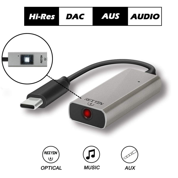 REIYIN Type-C DA-03 DAC Compatible with both optical digital sound source output_2