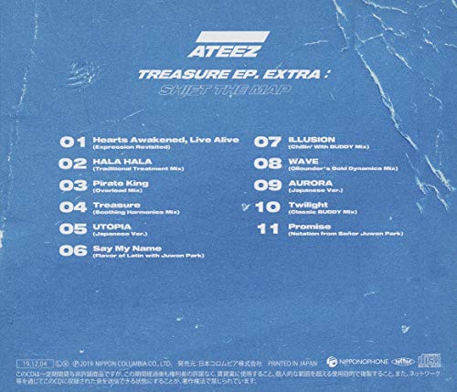ATEEZ TREASURE EP EXTRA:Shift The Map Limited Edition Type Z CD Card COCP-17698_2