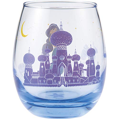 Disney Princess Aladdin Jasmine Glass Cup 330ml Coffee tea supply SAN3177-3 NEW_2