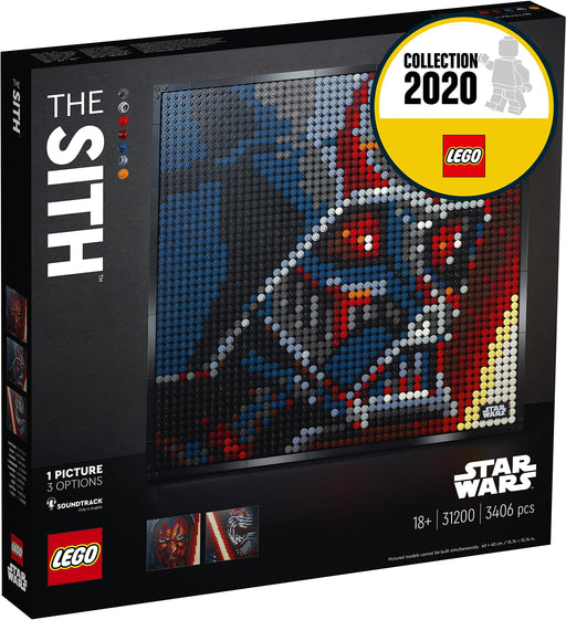 Lego Art Star Wars: Cis 31200 3406 pieces w/ 9 canvas plate, Signature Towel NEW_2