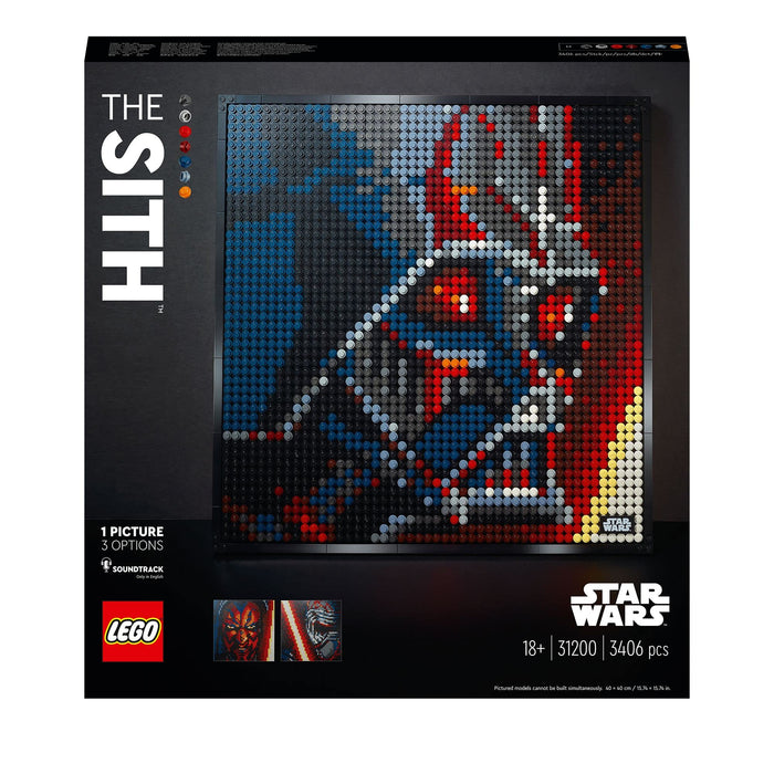 Lego Art Star Wars: Cis 31200 3406 pieces w/ 9 canvas plate, Signature Towel NEW_3