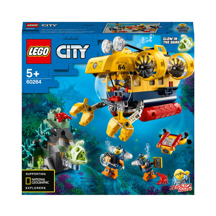 Lego City Sea Expedition Deep seabed/underwater exploration submarine 60264 NEW_5