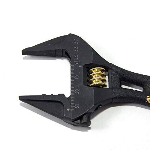 FUJIYA KUROKIN FLS-32-BG Adjustable Wrench Short Type Maximum Opening 32mm NEW_2