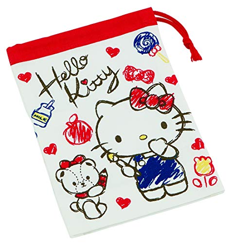 Sanrio Hello Kitty Drawstring Bag for plastic cup SKATER Made in Japan NEW_1