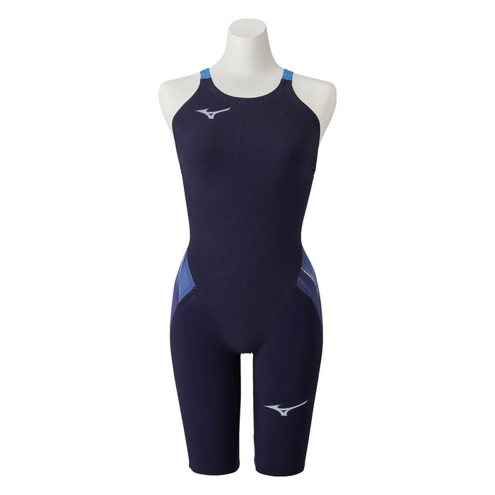 Mizuno N2MG0202 Wome's Swimsuit GX SONIC V MR Half Suit Aurora Blue Size XS NEW_1