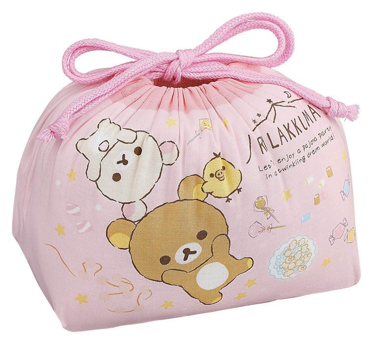 OSK Lunch Box Drawstring Lunch Bag Rilakkuma 27x16cm Made in Japan KB-1 NEW_1