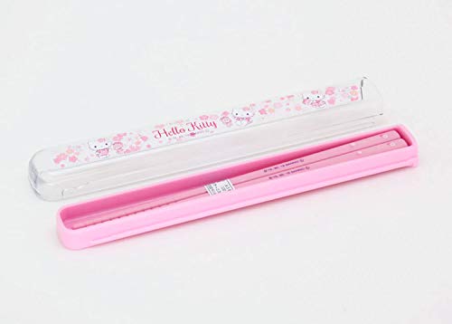 Hello Kitty Chopsticks & Case Set Sakura No.3 OSK NEW from Japan_4
