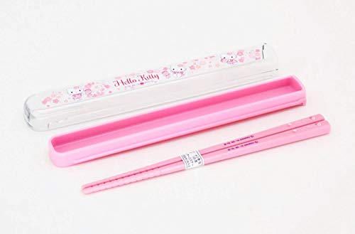 Hello Kitty Chopsticks & Case Set Sakura No.3 OSK NEW from Japan_5