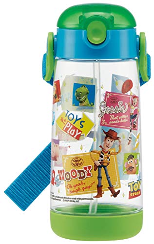 Skater Kids Water Bottle Clear Bottle with Straw Toy Story 20 Disney 480ml PDSH5