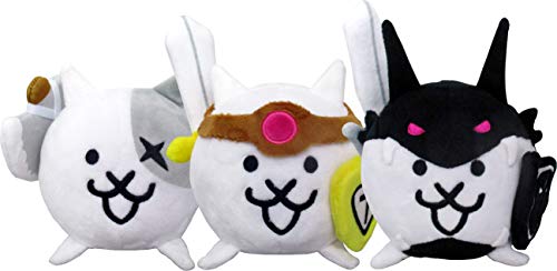 Nyanko Great War Neko Nyanko Daisenso The Battle Cats 3 sets plush doll NEW_1