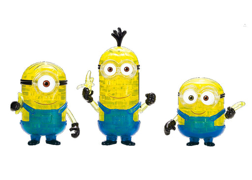 Beverly 3D Crystal Puzzle Minions (Stuart, Bob and Kevin) 97 Pieces 50230 NEW_1